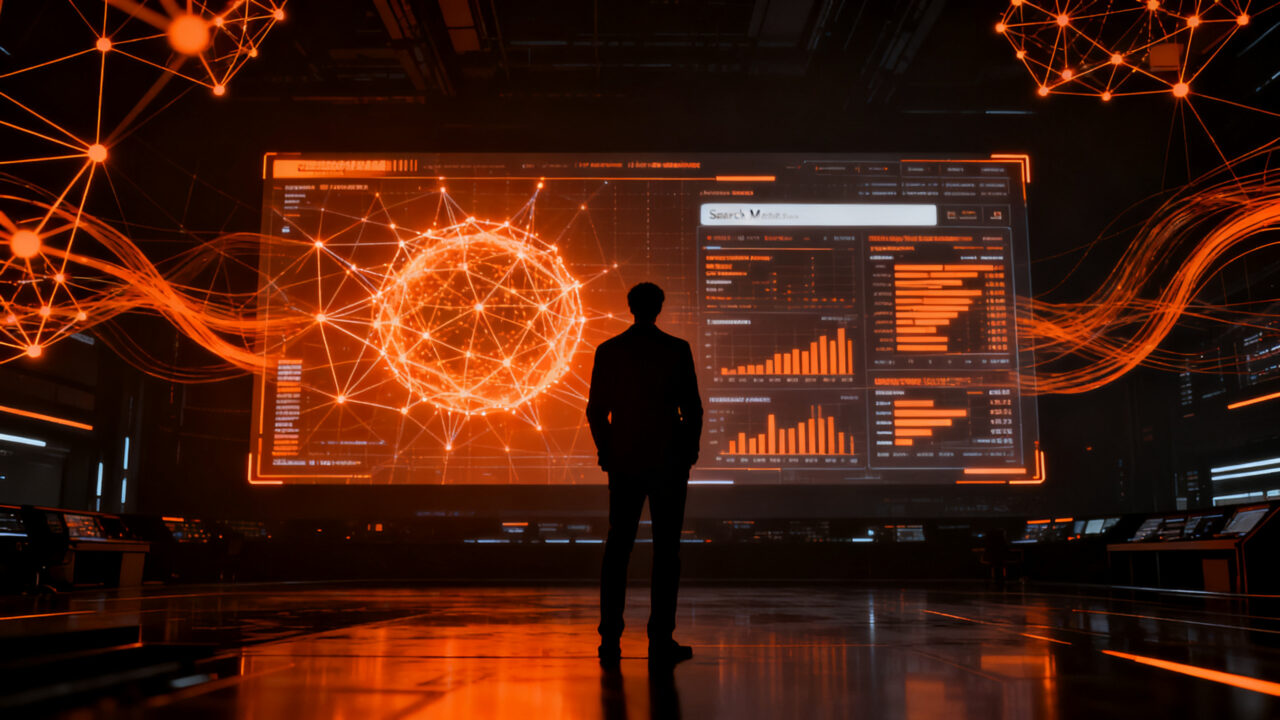 Estratega digital analizando métricas de AI Overviews para mejorar la visibilidad y el SEO ante el nuevo paradigma de la inteligencia artificial.