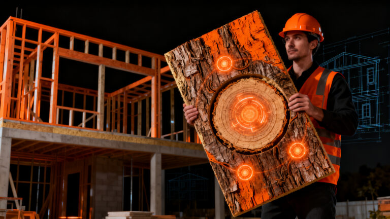 Startup chilena Aislacor gana premio de construcción sostenible con aislante de corteza de eucalipto en Edifica 2026.