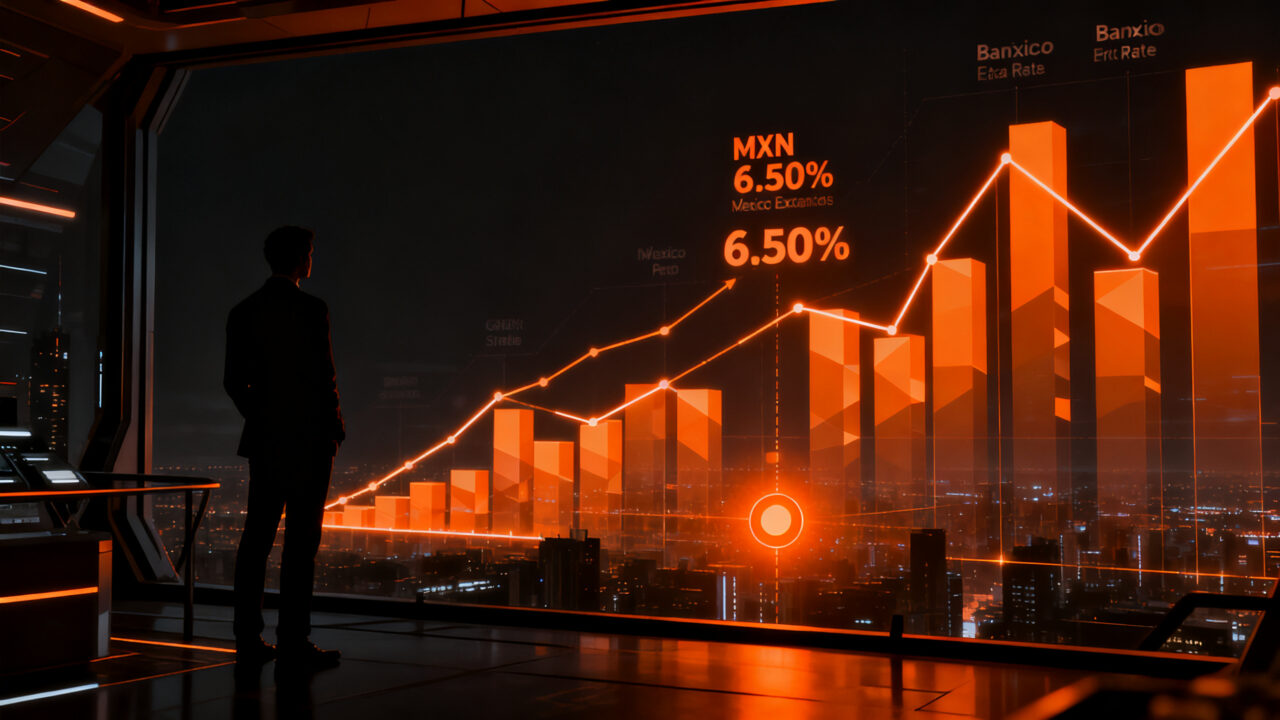 Análisis financiero del peso mexicano y tasas de Banxico impactando en el ecosistema startup en México.