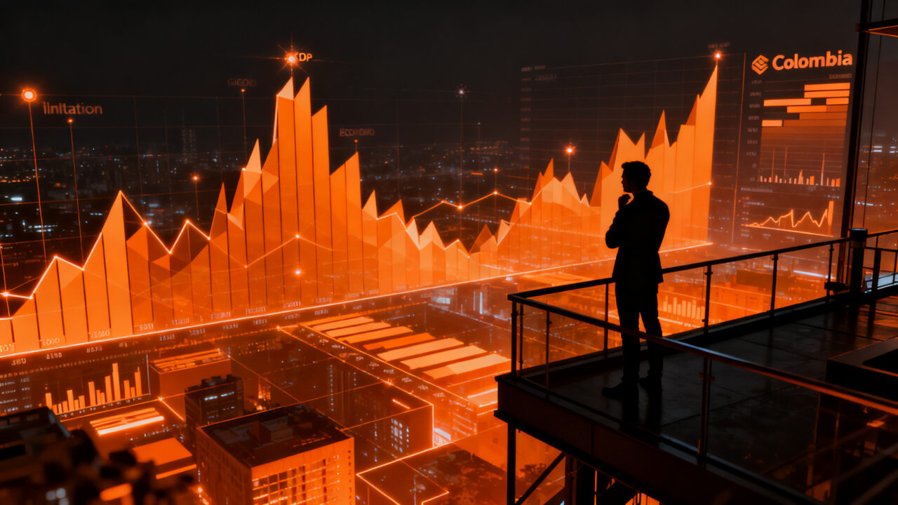 Análisis macroeconómico de Colombia 2026: impacto del PIB, inflación y tasas de interés en el ecosistema startup.