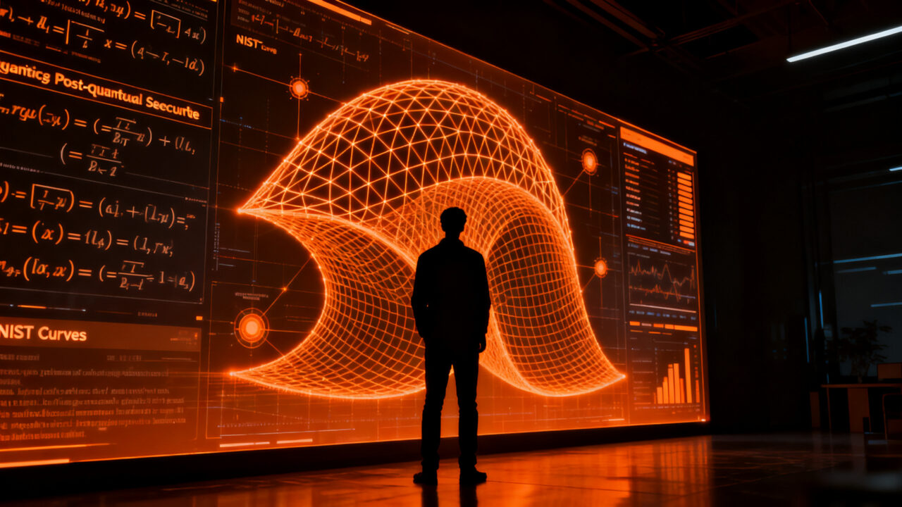 Investigador analizando estructuras criptográficas complejas, representando la seguridad digital y el impacto de Anthropic en la ciberseguridad.