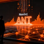 Salida a bolsa de Anthropic en Nasdaq, representando el crecimiento y los desafíos financieros de una startup de inteligencia artificial.