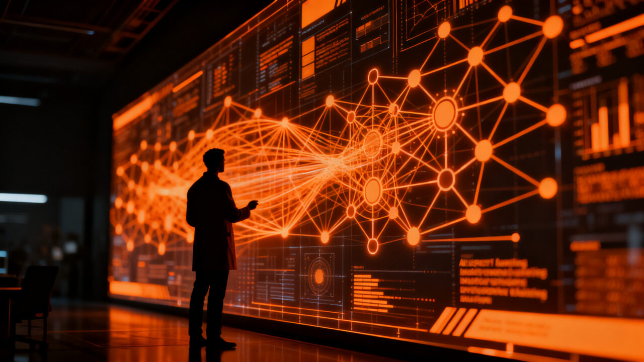 Investigadores auditando la seguridad de modelos de inteligencia artificial en un entorno de alta tecnología, representando la transparencia en startups de IA.