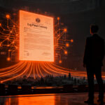Senador argentino en una sala de archivos digitales, representando la adhesión al PCT y la protección de propiedad intelectual para startups y farmacéuticas.