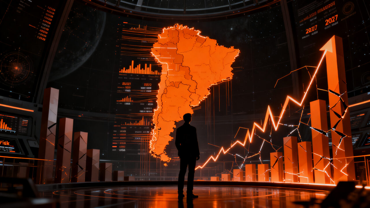 Inversores analizando el riesgo país y el futuro económico de Argentina ante las elecciones de 2027.