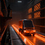 Carro satélite UP-Carrier GTJ automatizando almacenes de alta densidad, tecnología de intralogística de Jungheinrich y Automha.