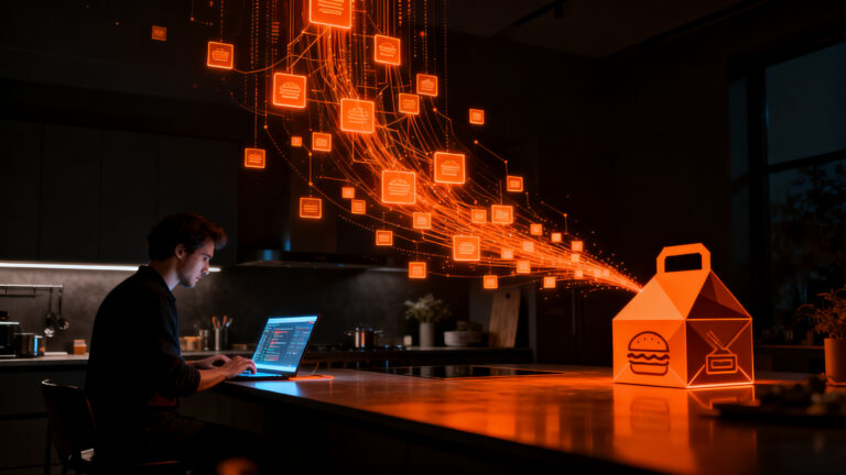 Startup de delivery Bites utilizando agentes de IA para transformar el mercado de pedidos de comida frente a competidores como DoorDash.
