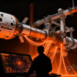 La nave espacial Boeing Starliner durante su misión de prueba no tripulada hacia la EEI, representando el futuro de la exploración espacial comercial.