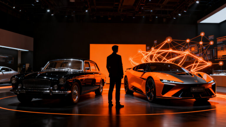 Brecha tecnológica en la industria automotriz: coches eléctricos chinos frente a la nostalgia europea en el Salón de París.