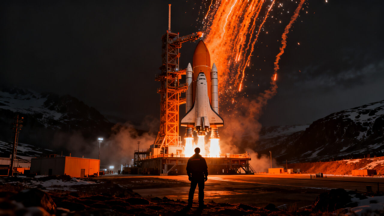 Lanzamiento de cohete soberano canadiense representando la soberanía espacial y el crecimiento de startups deep tech.