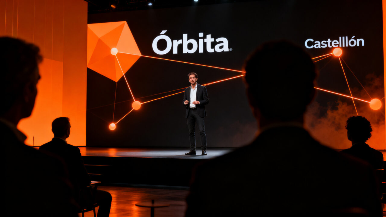 Startups de la aceleradora Órbita presentando proyectos ante fondos de venture capital en Castellón Invest para captar inversión.