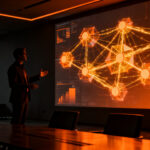 Representación visual de startups conectando con fondos de inversión en el evento Castellón Invest del CEEI.