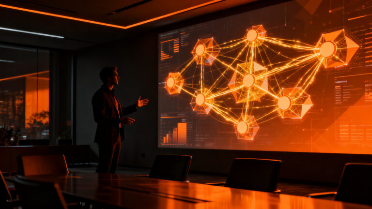 Representación visual de startups conectando con fondos de inversión en el evento Castellón Invest del CEEI.