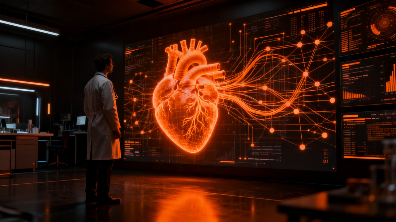 Colaboración europea en IA cardiovascular con datos federados y salud digital, representando la innovación en el European Health Data Space.