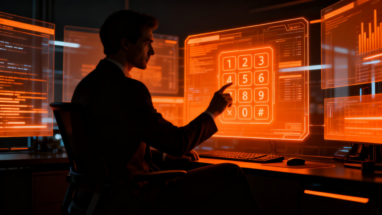 Seguridad y privacidad en ChatGPT: visualización conceptual de un PIN de bloqueo en una interfaz digital oscura.