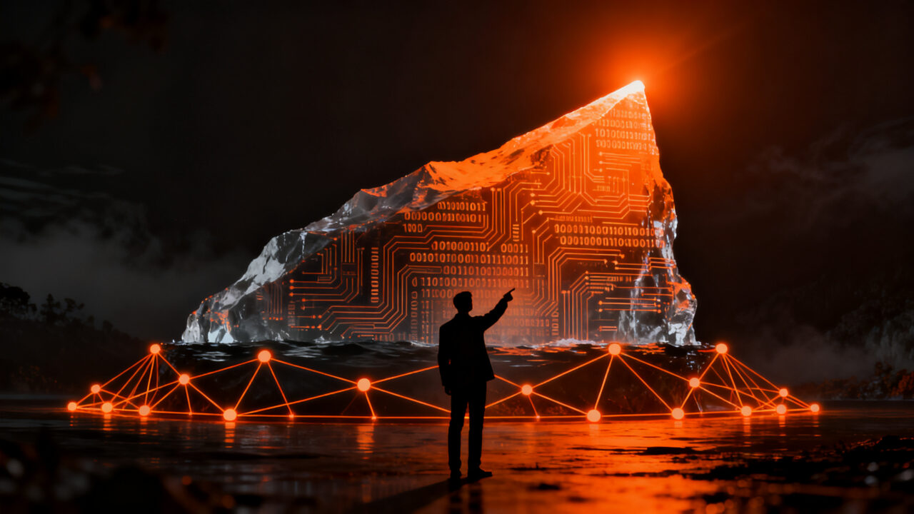 Profesional analizando el impacto de la inteligencia artificial en el mercado chileno y la brecha de adopción digital.