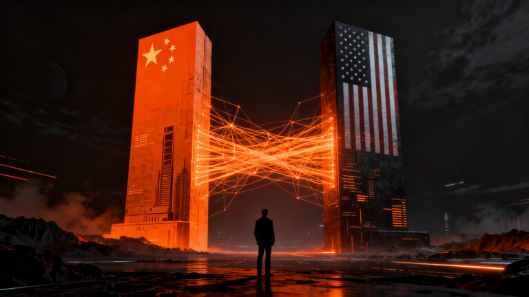 Evolución de la competencia en inteligencia artificial entre China y Estados Unidos, analizando el impacto en inversiones tecnológicas.