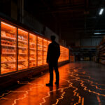 Ciberataque a infraestructura IoT de supermercados Danfoss, representando la vulnerabilidad de la tecnología retail y ciberseguridad.