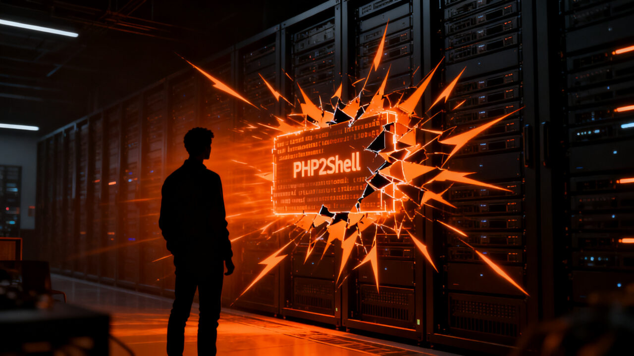 Ciberseguridad y vulnerabilidad PHP2Shell en empresas impulsada por inteligencia artificial.