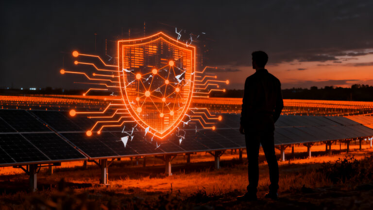 Ciberseguridad en parques solares de España, protección de infraestructura crítica ante vulnerabilidades energéticas.