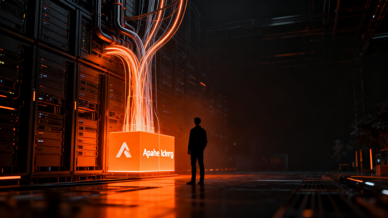 Arquitectura de datos moderna con Cloudflare Basin, representando un data lake serverless de alto rendimiento y escalabilidad.