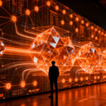 Arquitecto de sistemas digitales implementando criptografía post-cuántica en un entorno de servidor seguro.