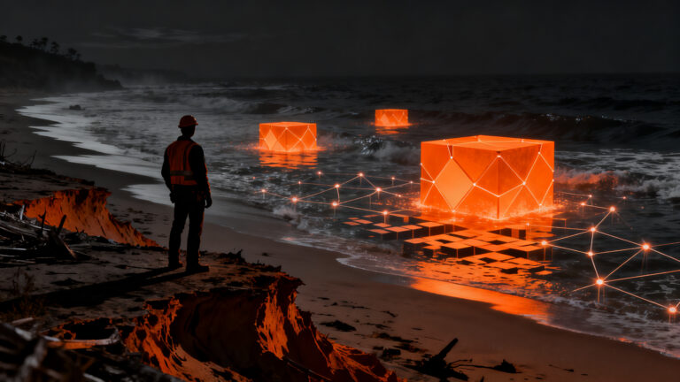 Startup del MIT Coastal Assembly utilizando inteligencia artificial para restaurar playas y combatir la erosión costera.