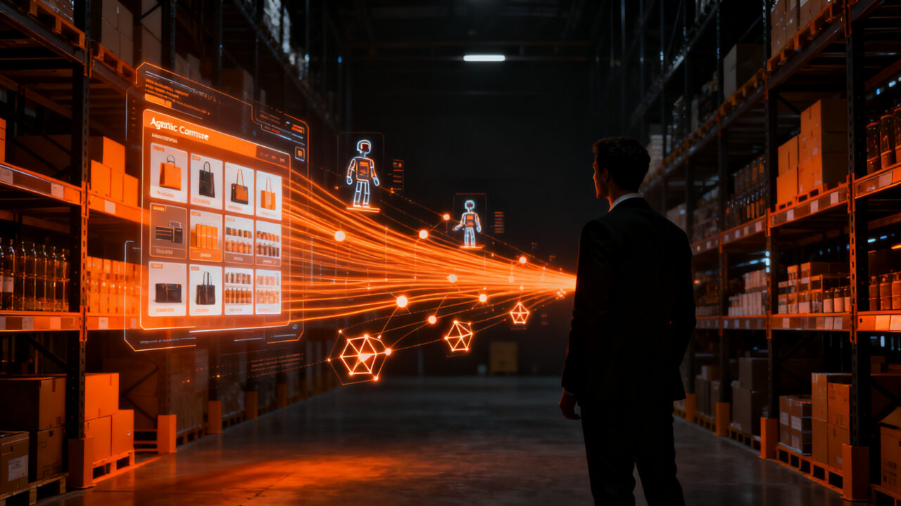 Estrategia de comercio agéntico y agentes de IA en el marketing digital de Coca-Cola y el retail moderno.