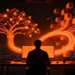 Programador trabajando en código Common Lisp para desarrollo de inteligencia artificial, destacando la sinergia entre lenguajes clásicos y LLMs.