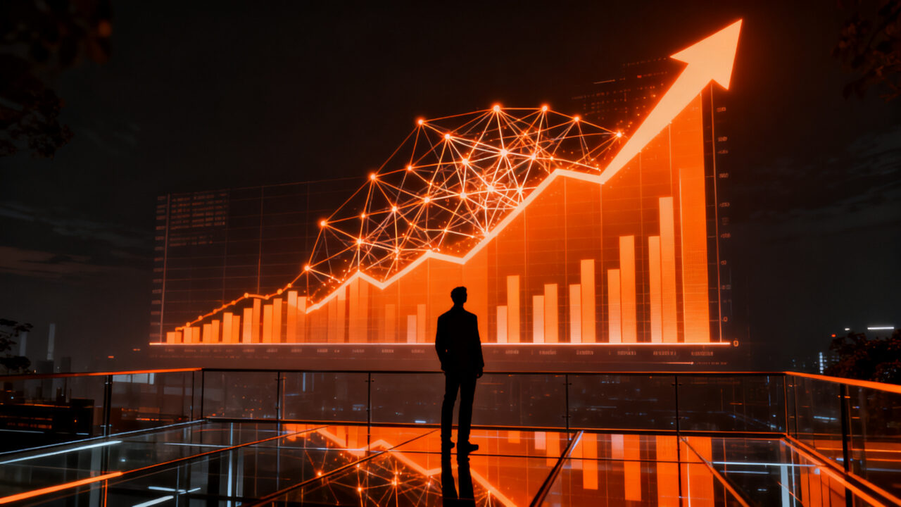 Crecimiento financiero del S&P 500 impulsado por inteligencia artificial, representando oportunidades para startups en mercados financieros.
