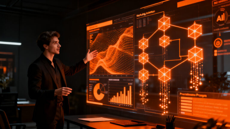 Formación en herramientas de IA para marketing digital en pymes y autónomos, optimizando estrategias con automatización y prompts.