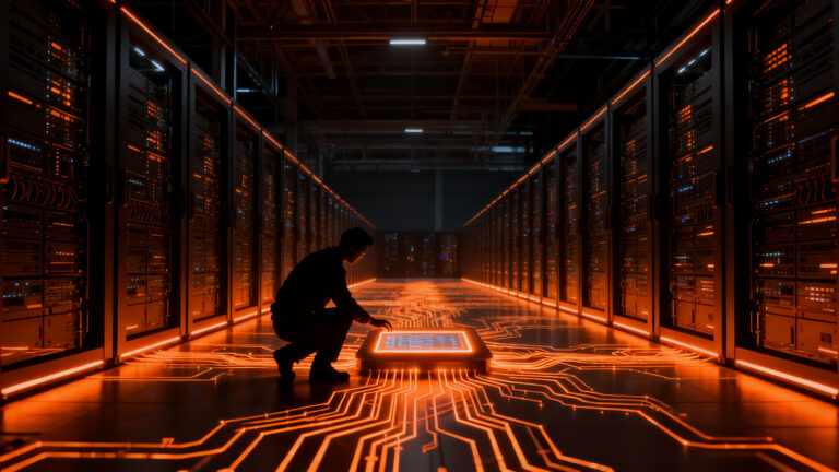 Infraestructura de data centers en España, representando la soberanía digital y el crecimiento de capacidad de cómputo para IA.