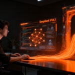 Desarrollador integrando DeepSeek V4.1 Flash en Vercel AI Gateway para potenciar agentes de IA en startups.