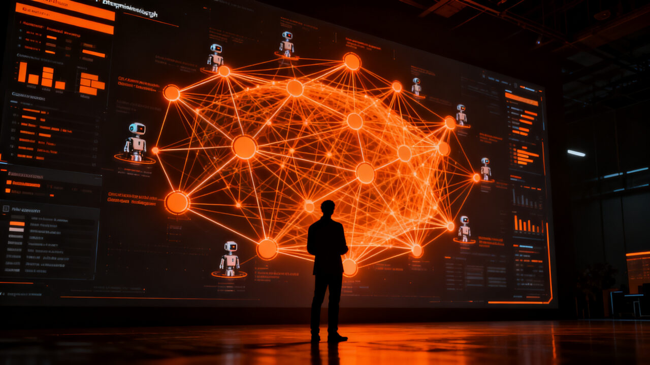 Ingeniero trabajando con grafos de conocimiento y agentes de IA en la plataforma de datos de Dell para IA empresarial.