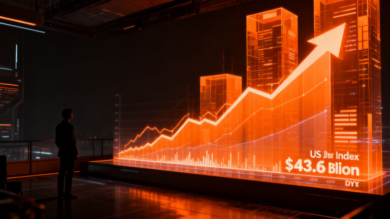 Gráfico financiero de apuestas alcistas sobre el dólar estadounidense, representando el riesgo cambiario y la estrategia financiera para startups.