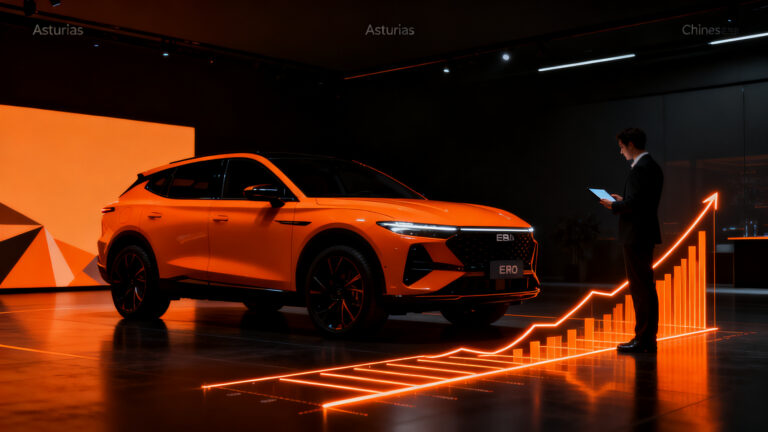 Evolución de las ventas de coches Ebro en España, superando a marcas tradicionales gracias a la alianza con Chery.