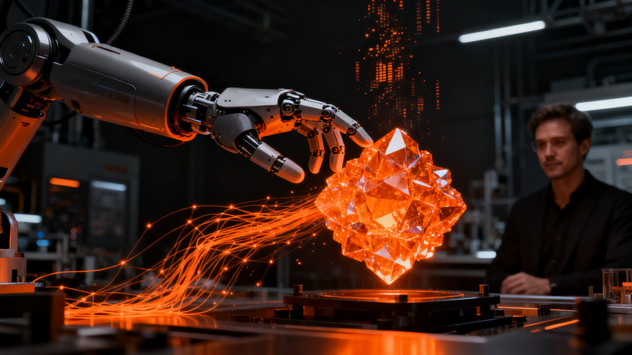 Robot con IA táctil representando el éxito de Eka Robotics tras alcanzar el estatus de unicornio en una ronda de financiación de 150 millones de dólares.