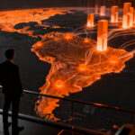 Gráfico de inversión de venture capital en startups de Latinoamérica, destacando el liderazgo de Brasil y México en el ecosistema emprendedor.