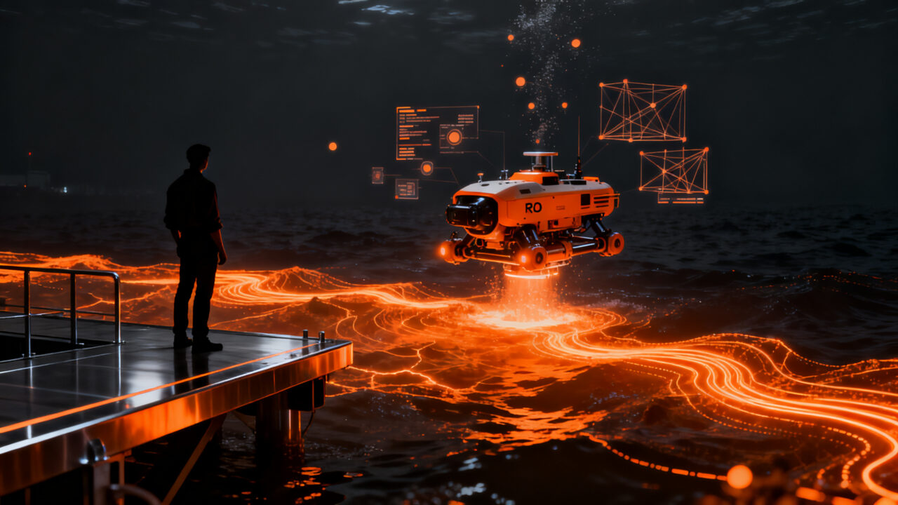 Startup Eonsea utiliza robots e inteligencia artificial para inspección subacuática avanzada en el sector marítimo.