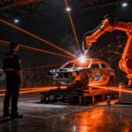 Representación visual de la automatización industrial y el clúster automotriz en la Expo Potosí Industrial 2026.