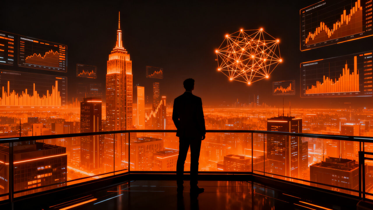 Inversionistas analizando datos financieros y tendencias de IA en Wall Street tras reportes de Microsoft y Alphabet.
