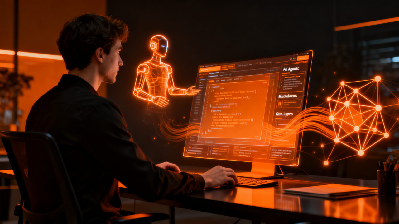 Diseñador trabajando con Figma Specs y agentes de IA para automatizar sistemas de diseño y código.