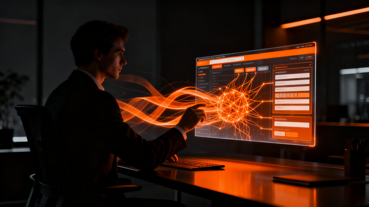 Firefox Smart Window con inteligencia artificial automatizando el rellenado de formularios en un entorno de trabajo productivo.