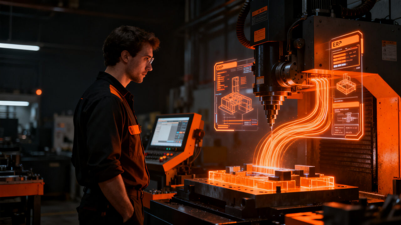 Integración de ERP y fabricación CNC en la industria de ventanas y fachadas, optimizando la automatización industrial.
