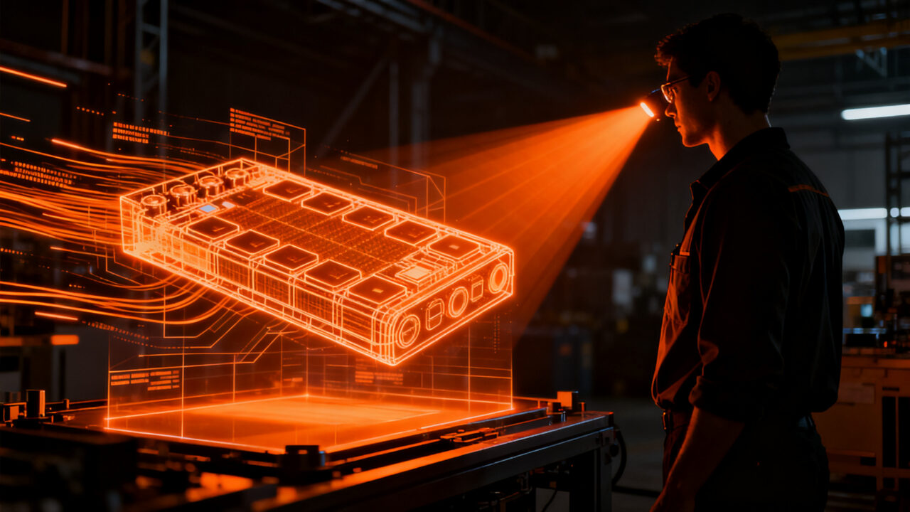 Software de inspección industrial con IA de Glimpse para control de calidad de baterías y manufactura rápida.