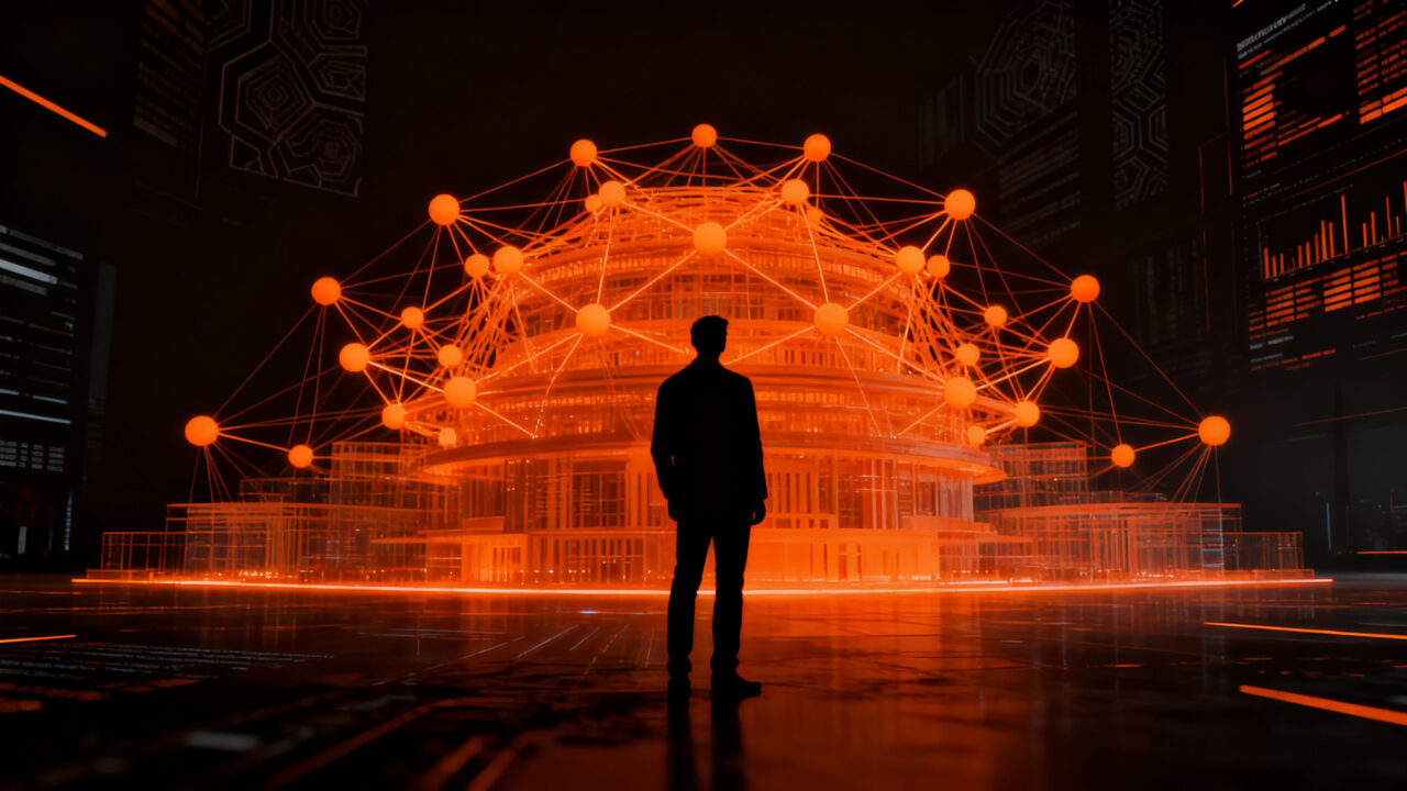 Investigador analizando redes neuronales de IA, representando la interpretabilidad mecanística y la transparencia en modelos de lenguaje como Qwen3.