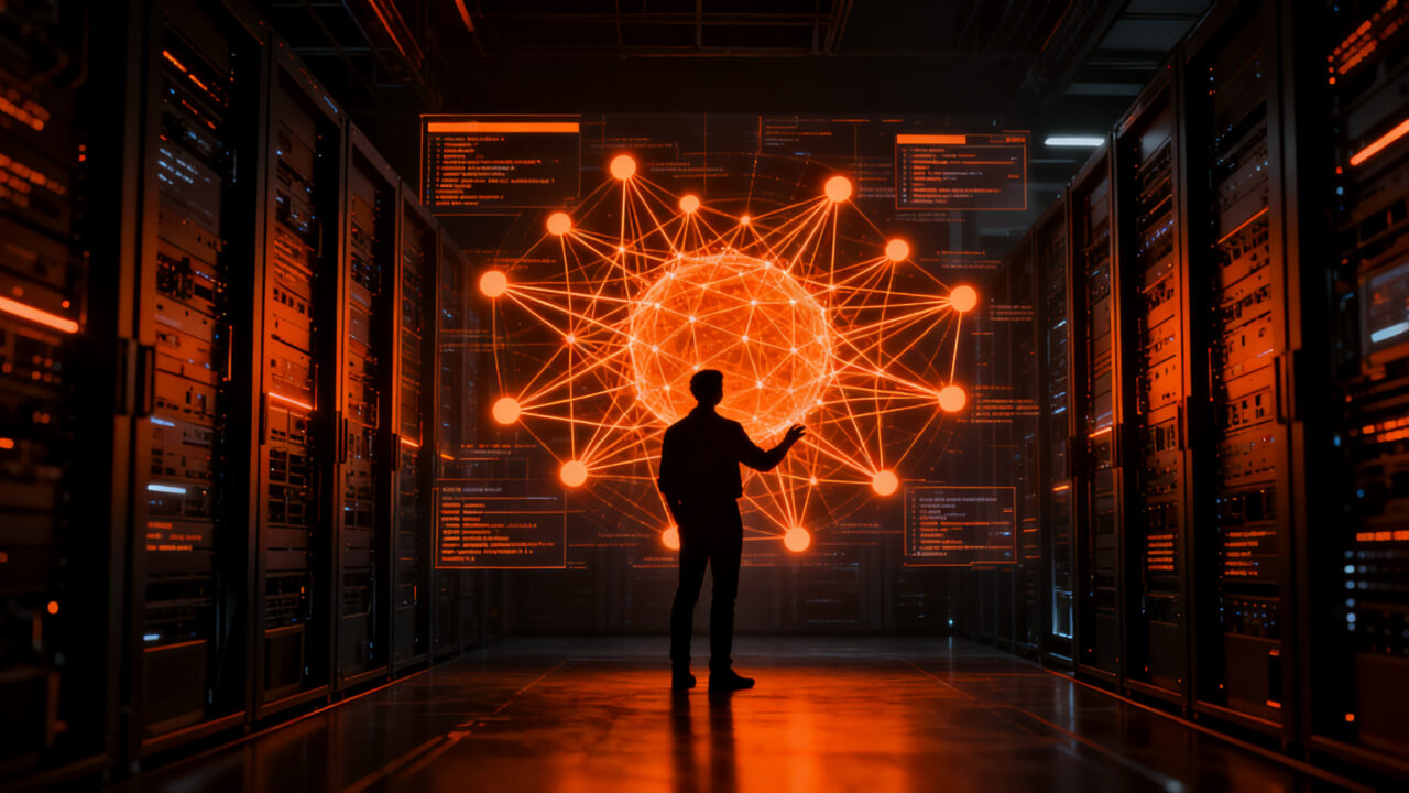 Representación visual de la potencia de Google Gemini 4 Argon, un modelo de IA generativa enfocado en ciberseguridad y desarrollo de software.