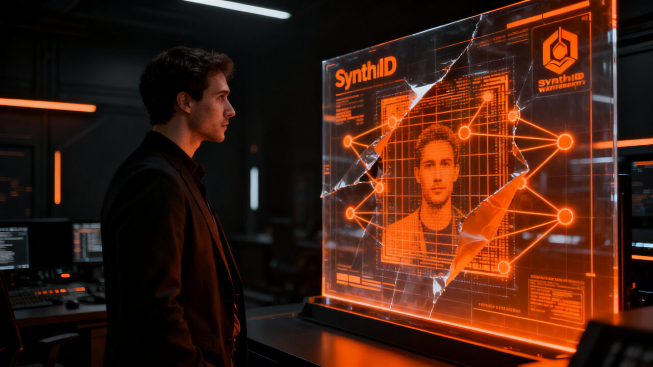 Detección de contenido generado por IA con la herramienta SynthID de Google DeepMind para verificar autenticidad.