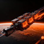 Satélite de Google con chips TPU orbitando la Tierra, representando la nueva infraestructura de centros de datos espaciales y computación IA.