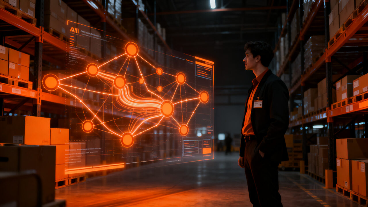 Agentes de IA optimizando la cadena de suministro y reduciendo errores de entrega en una plataforma logística.